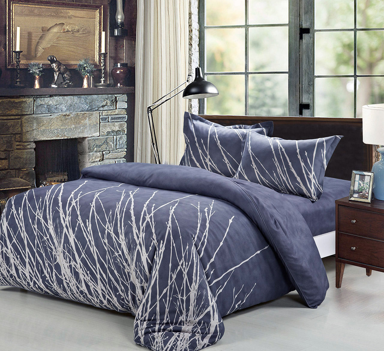 ESHA Tree Quilt Cover Set - Double Queen/King/Super King Size Bed