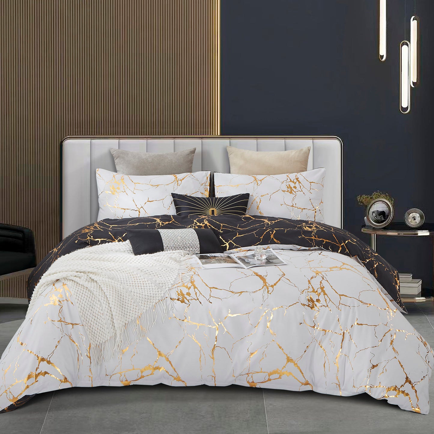 Reversible Queen/King/Super King Size Bed Doona/Duvet/Quilt Cover Pillowcase Set Collection