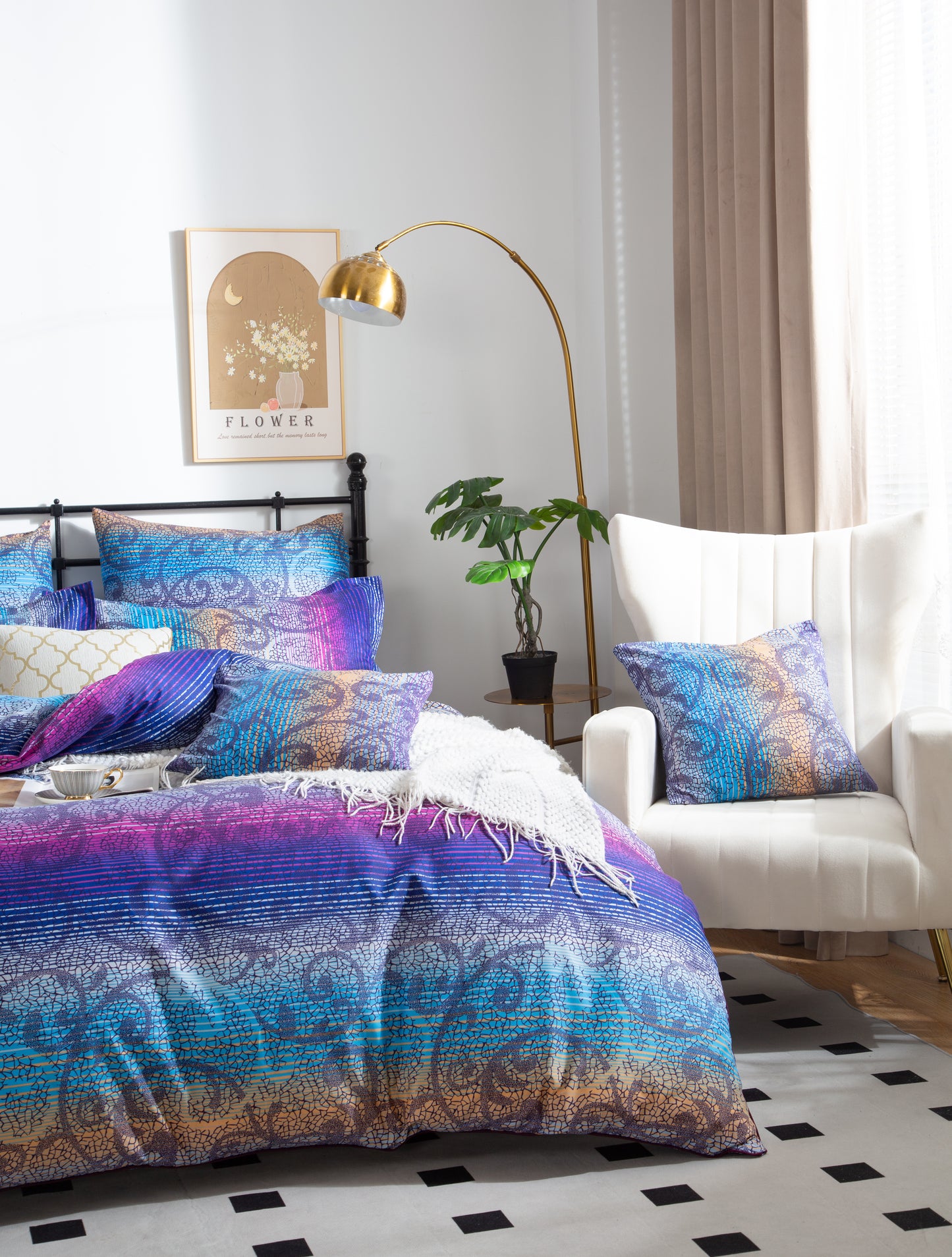 TANYA Quilt Cover Set -Double Queen/King/Super King Size Bed
