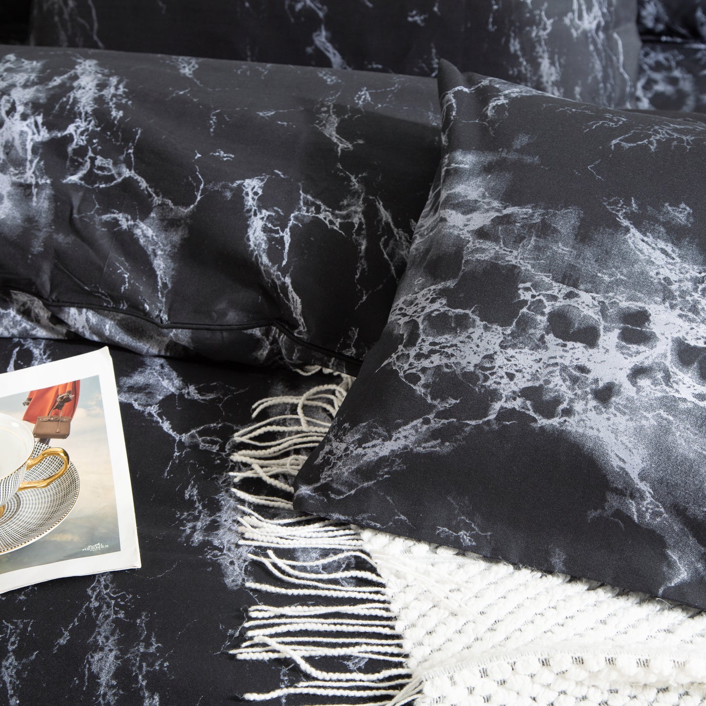Marble Queen/King/SuperKing Size Bed Duvet/Doona/Quilt Cover Set M403