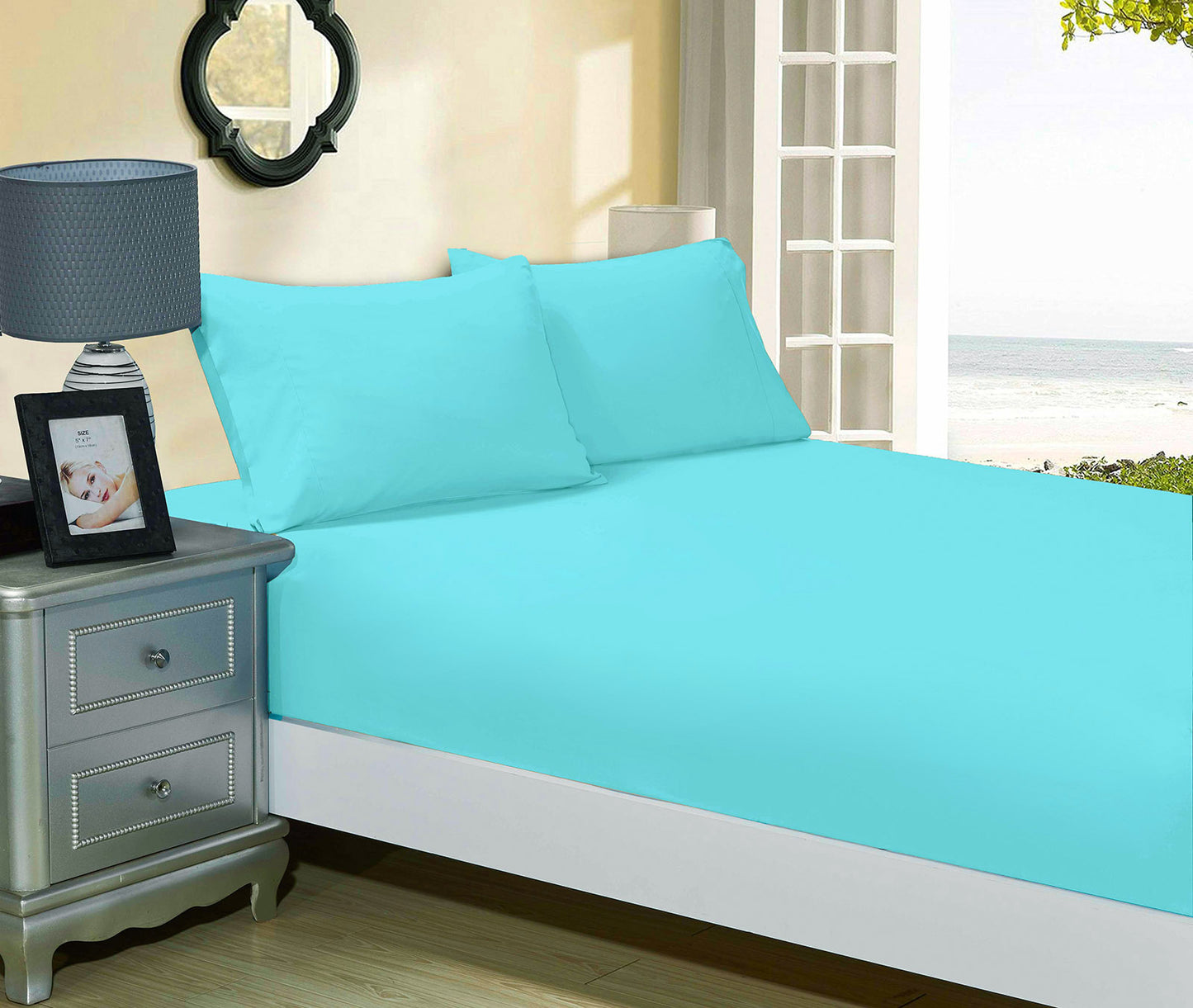 1000TC Ultra Soft FITTED Sheet and Pillowcase Set(No Flat Sheet)Single/Double Queen/King/Super Size Bed