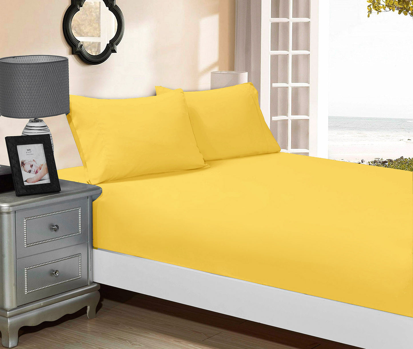 1000TC Ultra Soft FITTED Sheet and Pillowcase Set(No Flat Sheet)Single/Double Queen/King/Super Size Bed