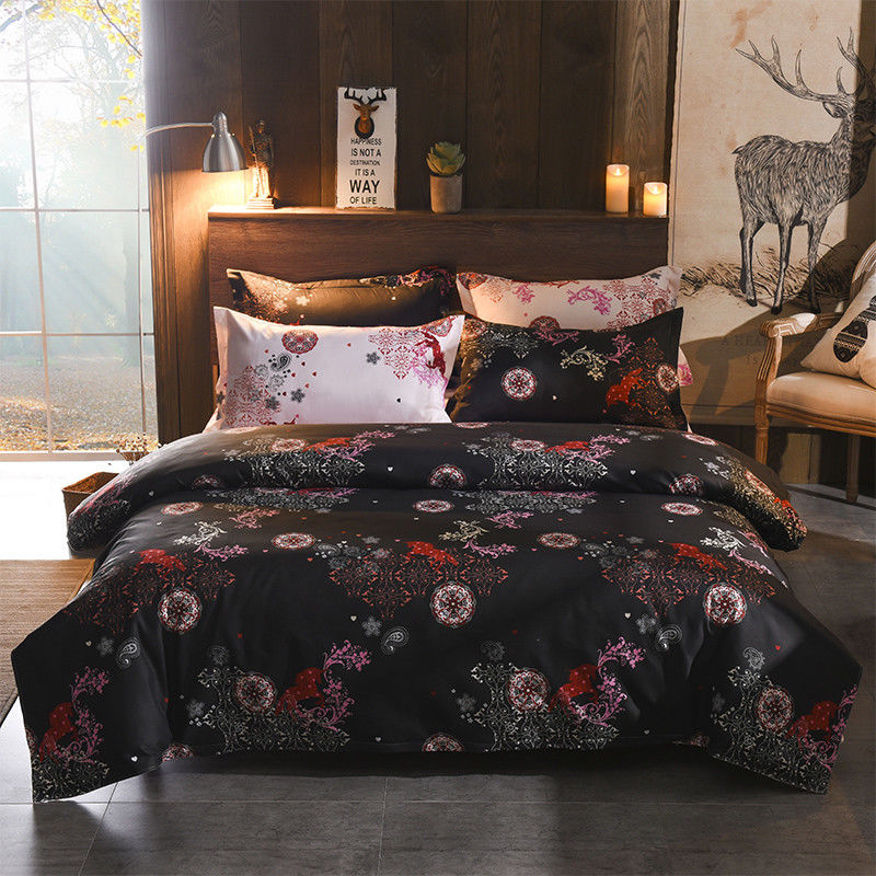 Queen/King/SuperKing Size Bed Duvet/Doona/Quilt Cover Set M337