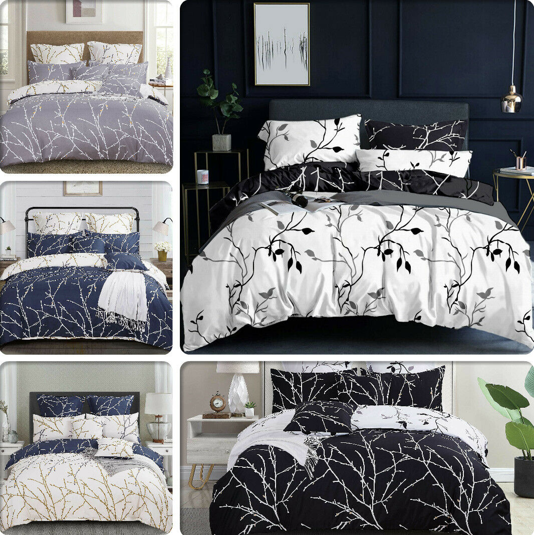 TREE Reversible Double Queen/King/Super King Size Duvet/Doona/Quilt Cover Set Collection