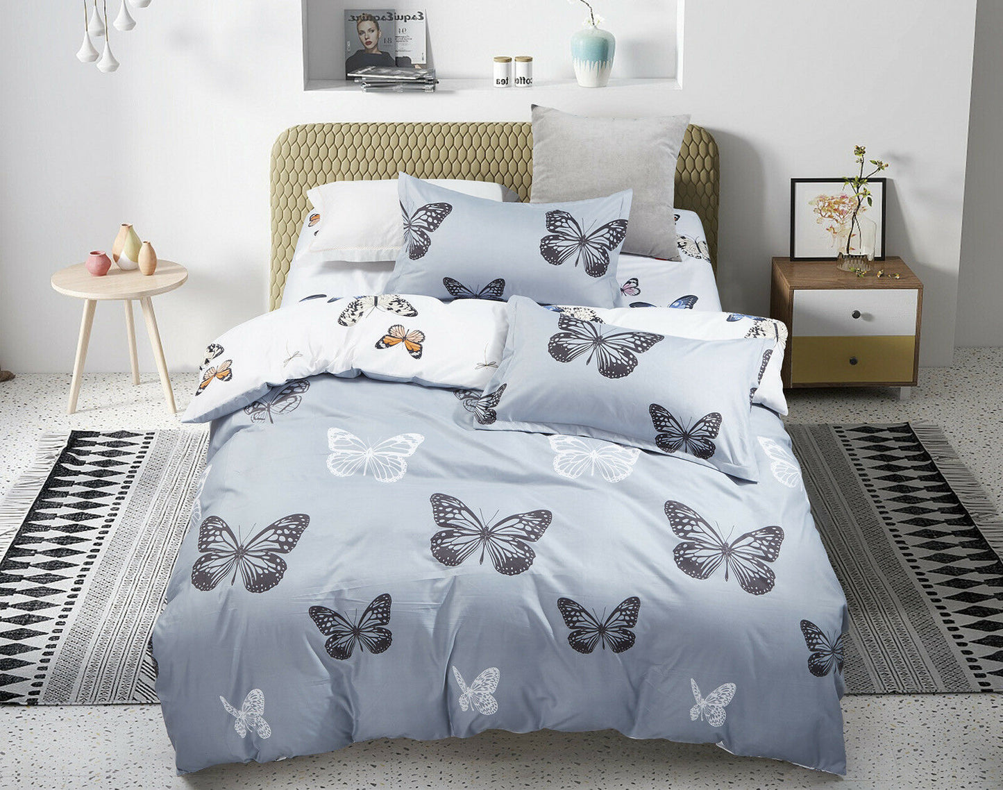 Duvet/Doona/Quilt Cover Set Queen/King/Super King Size Bed M423