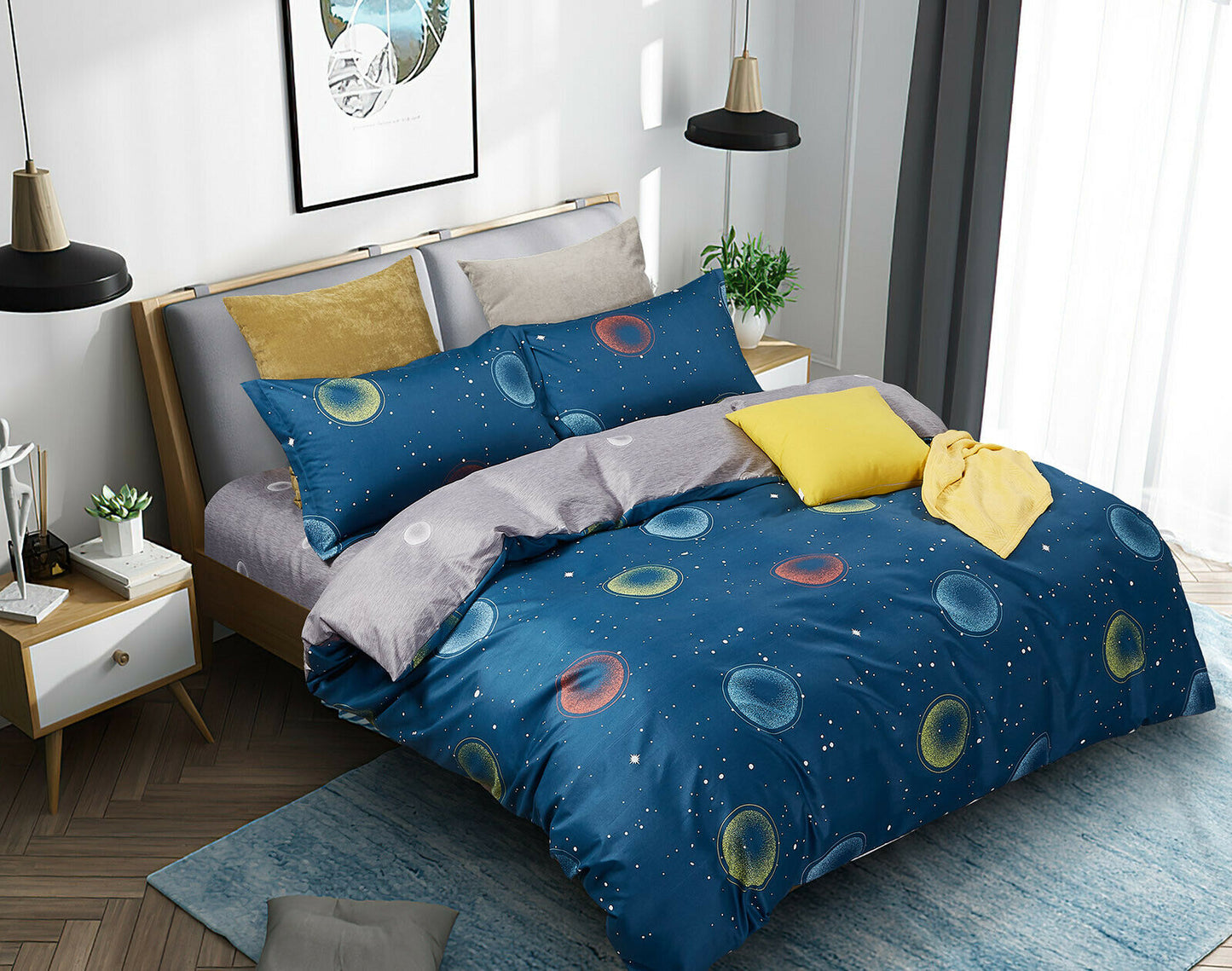 Duvet/Doona/Quilt Cover Set Queen/King/Super King Size Bed M427