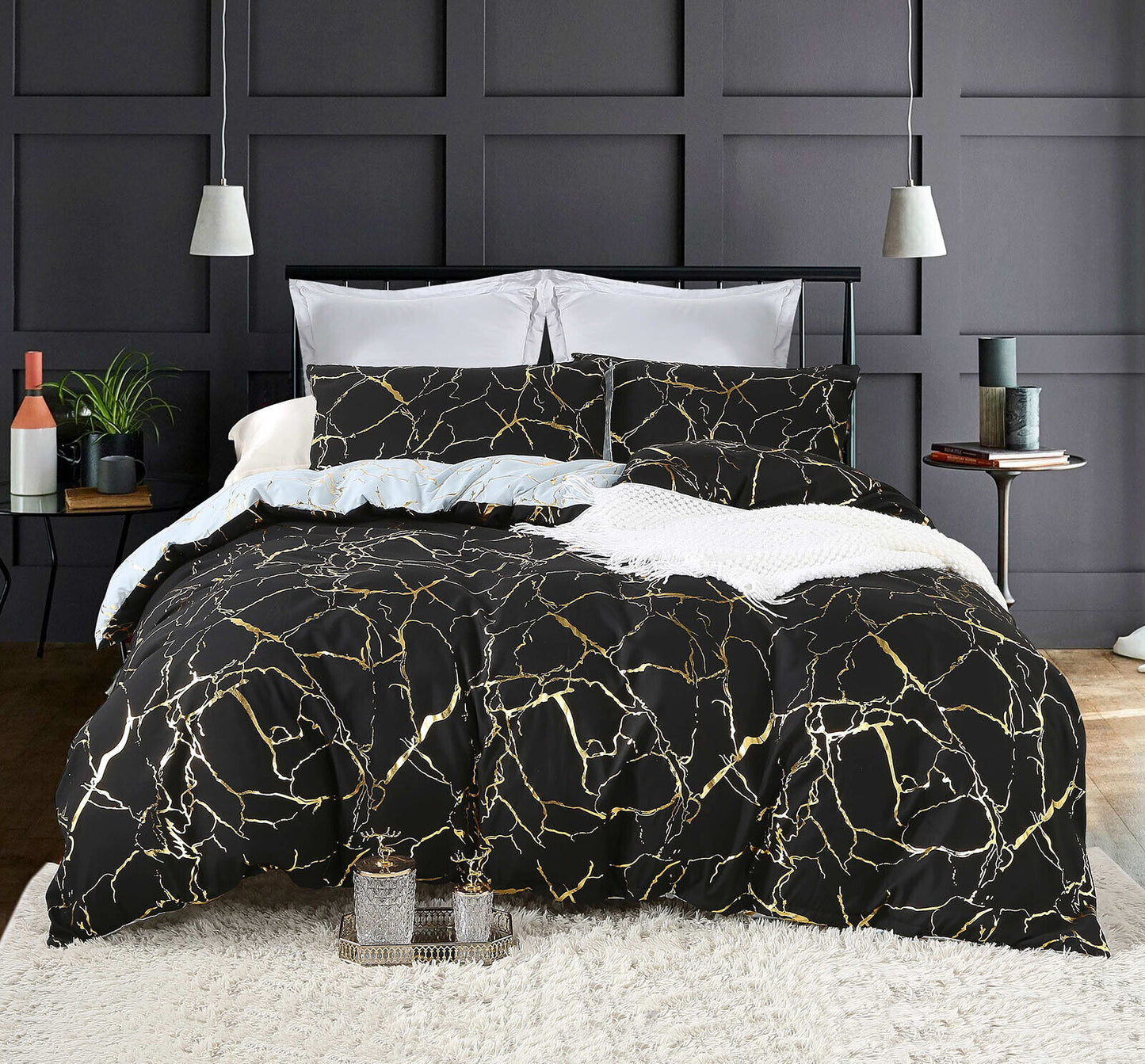 Reversible Queen/King/Super King Size Bed Doona/Duvet/Quilt Cover Pillowcase Set Collection