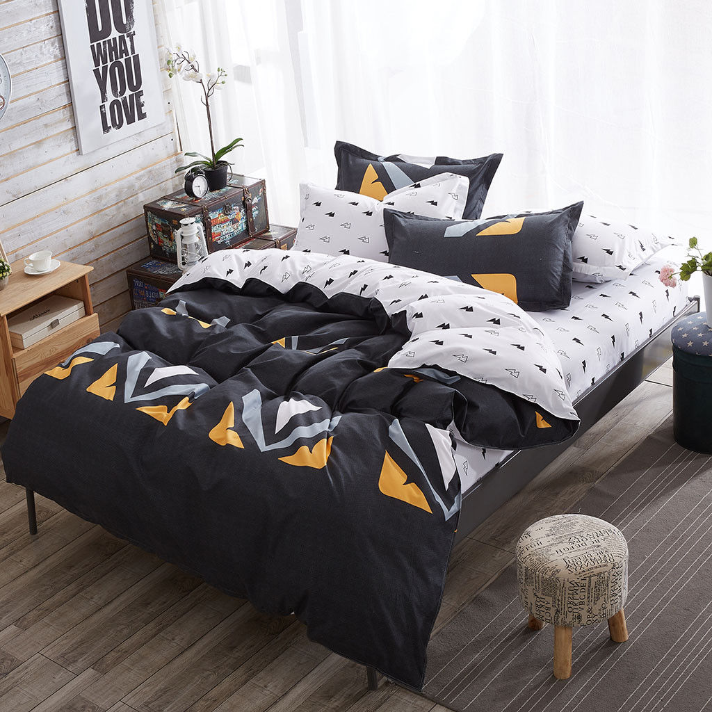 Queen/King/SuperKing Size Bed Duvet/Doona/Quilt Cover Set M336
