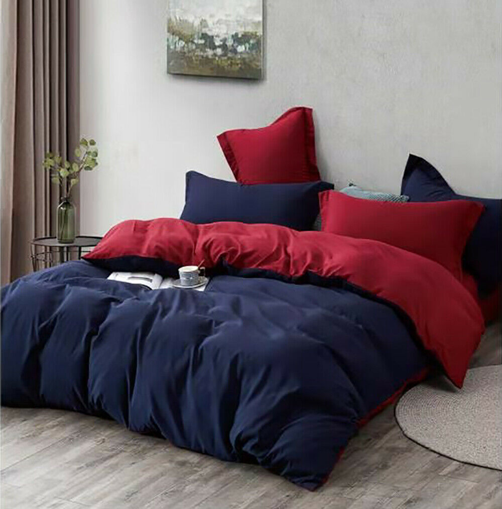 Reversible 1000TC Duvet/Doona/Quilt Cover Set Collection Queen/King/Super King Size