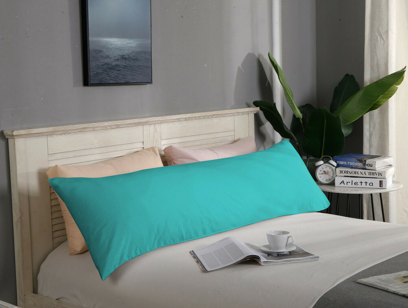 1000TC Ultra Soft European/Standard Pillow cases Queen/King Size V Shp/Body Pillowcase