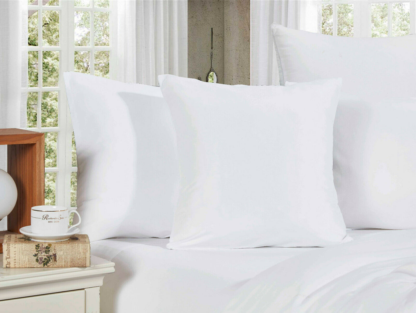 1000TC Ultra Soft European/Standard Pillow cases Queen/King Size V Shp/Body Pillowcase