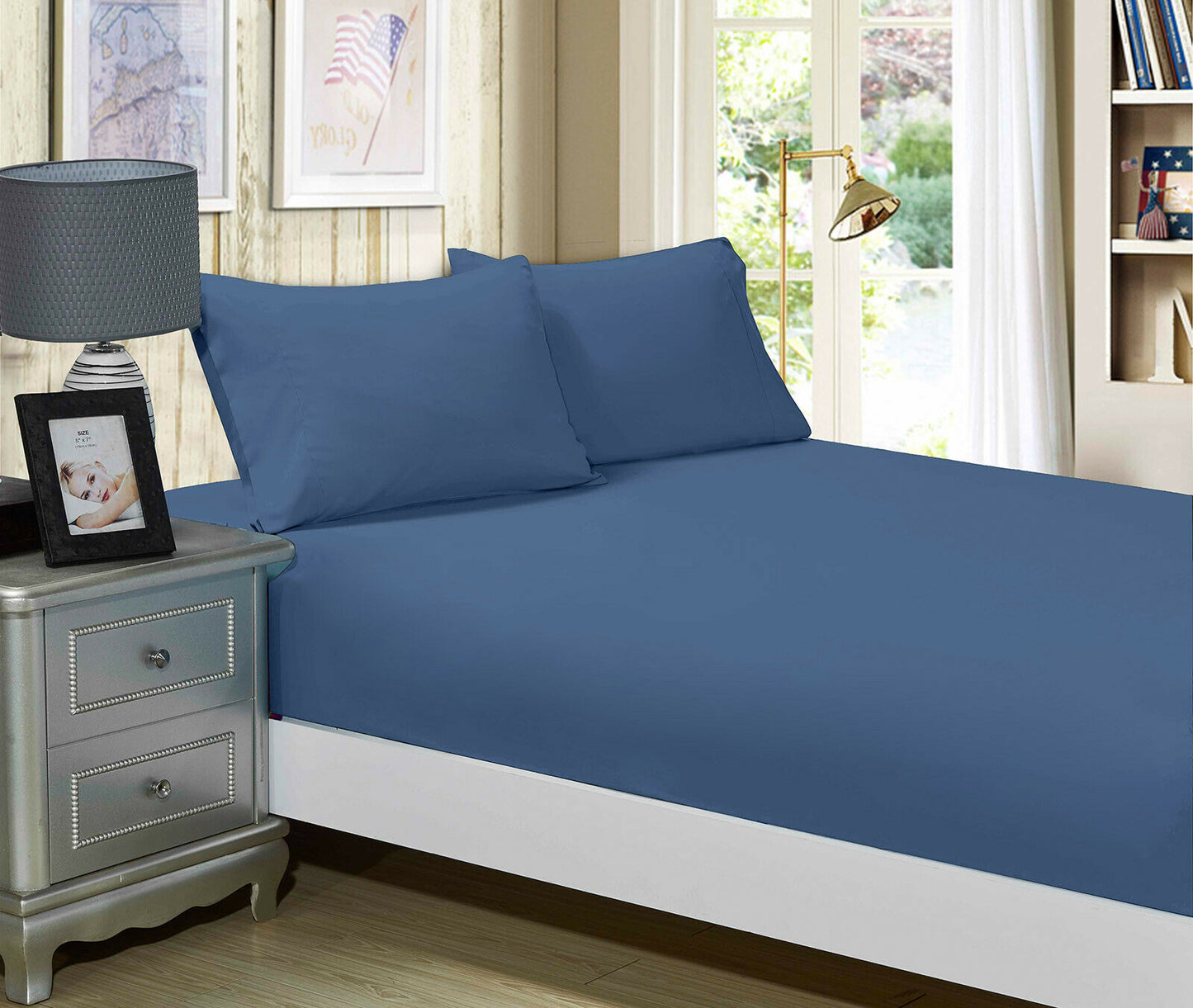 1000TC Ultra Soft FITTED Sheet and Pillowcase Set(No Flat Sheet)Single/Double Queen/King/Super Size Bed