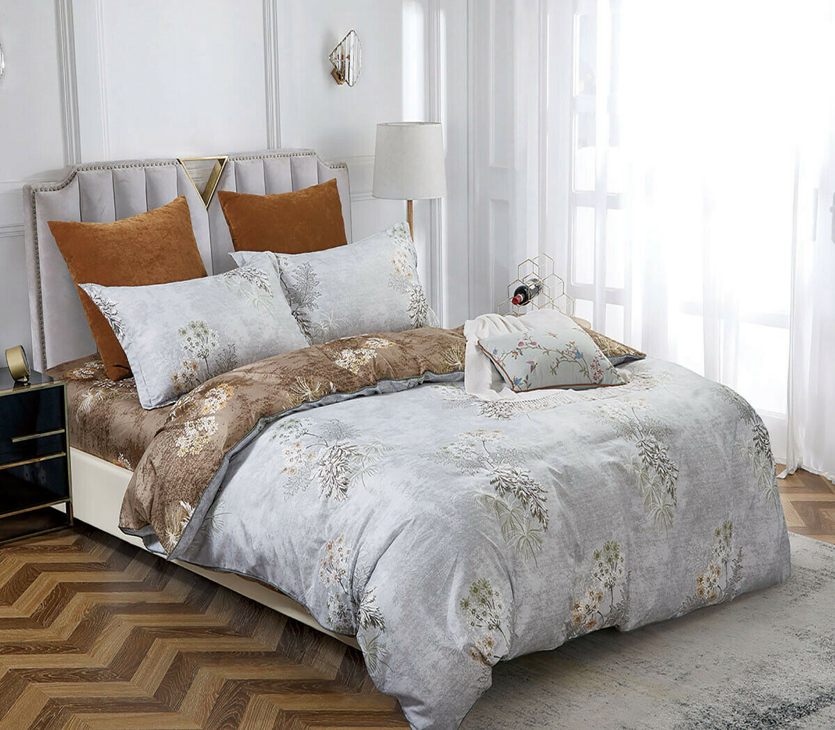 Abbotson Duvet/Doona/Quilt Cover Set - Queen/King/Super King Size Bed M453