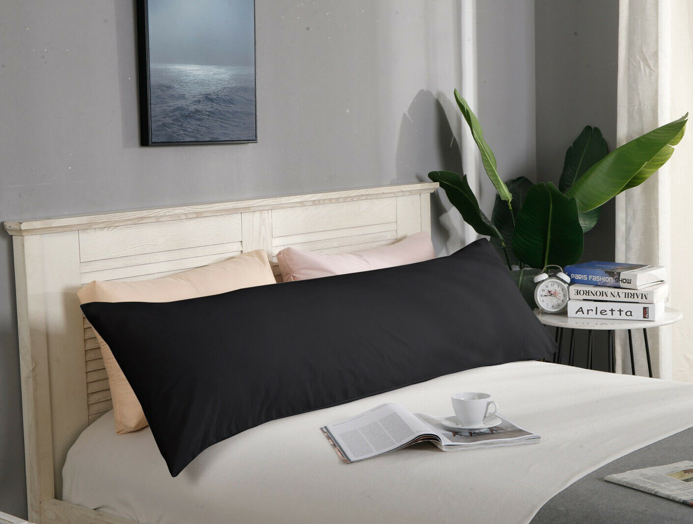 1000TC Ultra Soft European/Standard Pillow cases Queen/King Size V Shp/Body Pillowcase
