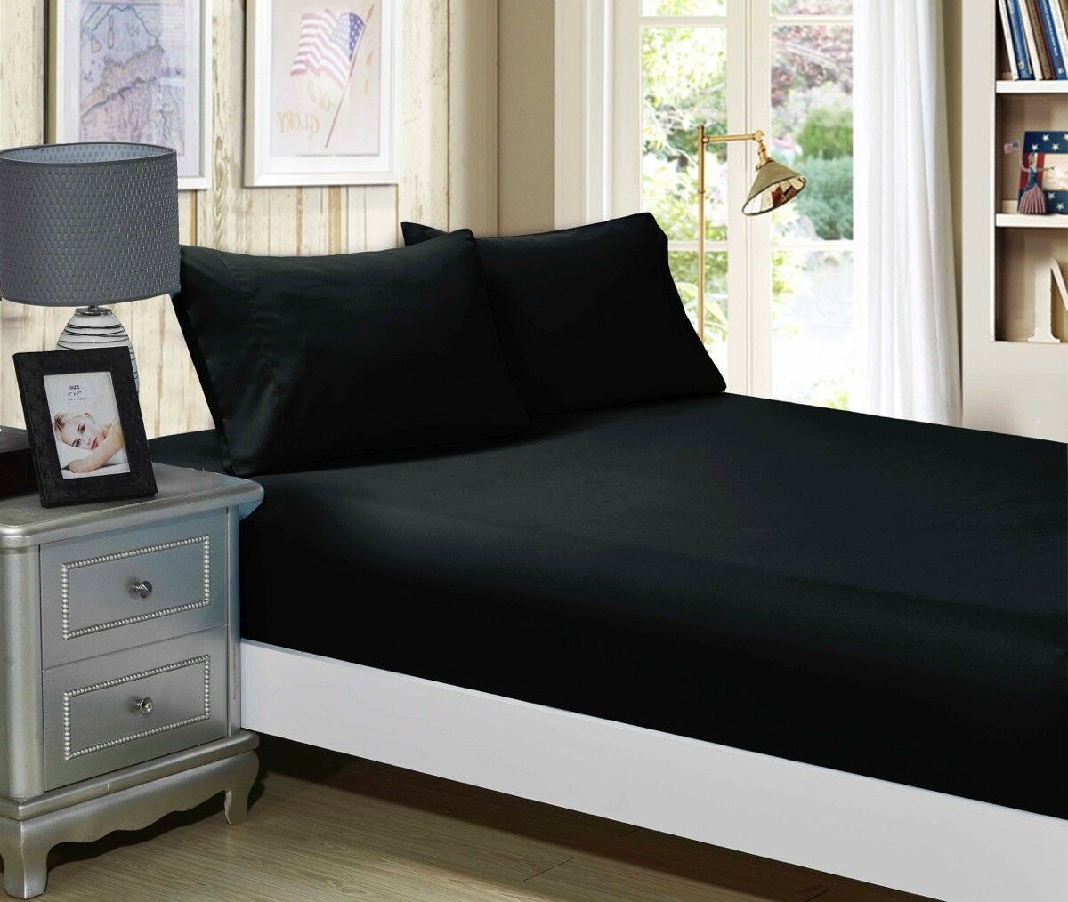 1000TC Ultra Soft FITTED Sheet and Pillowcase Set(No Flat Sheet)Single/Double Queen/King/Super Size Bed