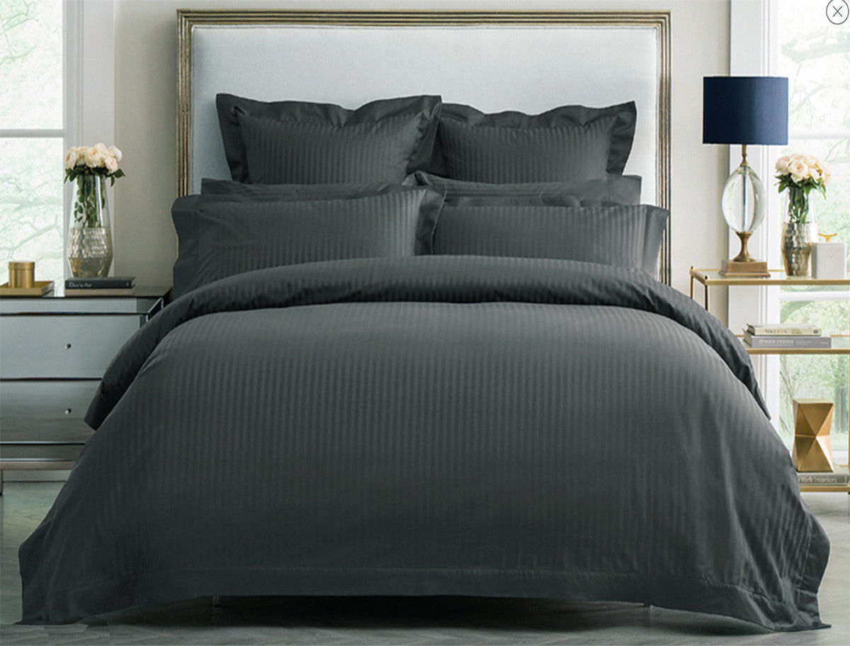 Striped Luxury Duvet/Doona/Quilt Cover Set Collection Double Queen/King/Super King Size Bed