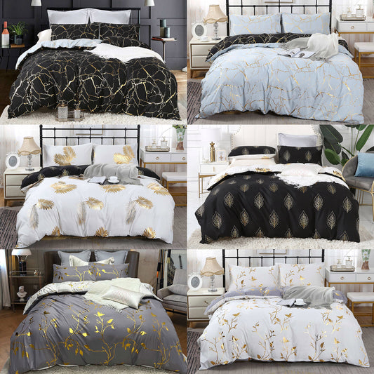 Reversible Queen/King/Super King Size Bed Doona/Duvet/Quilt Cover Pillowcase Set Collection