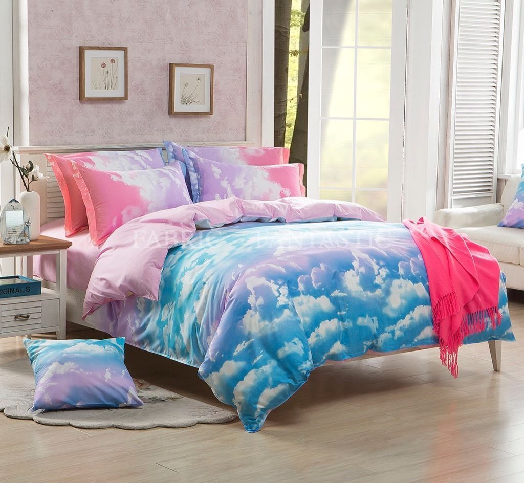 Pair of CLOUDS European Pillowcases 65cm x 65cm