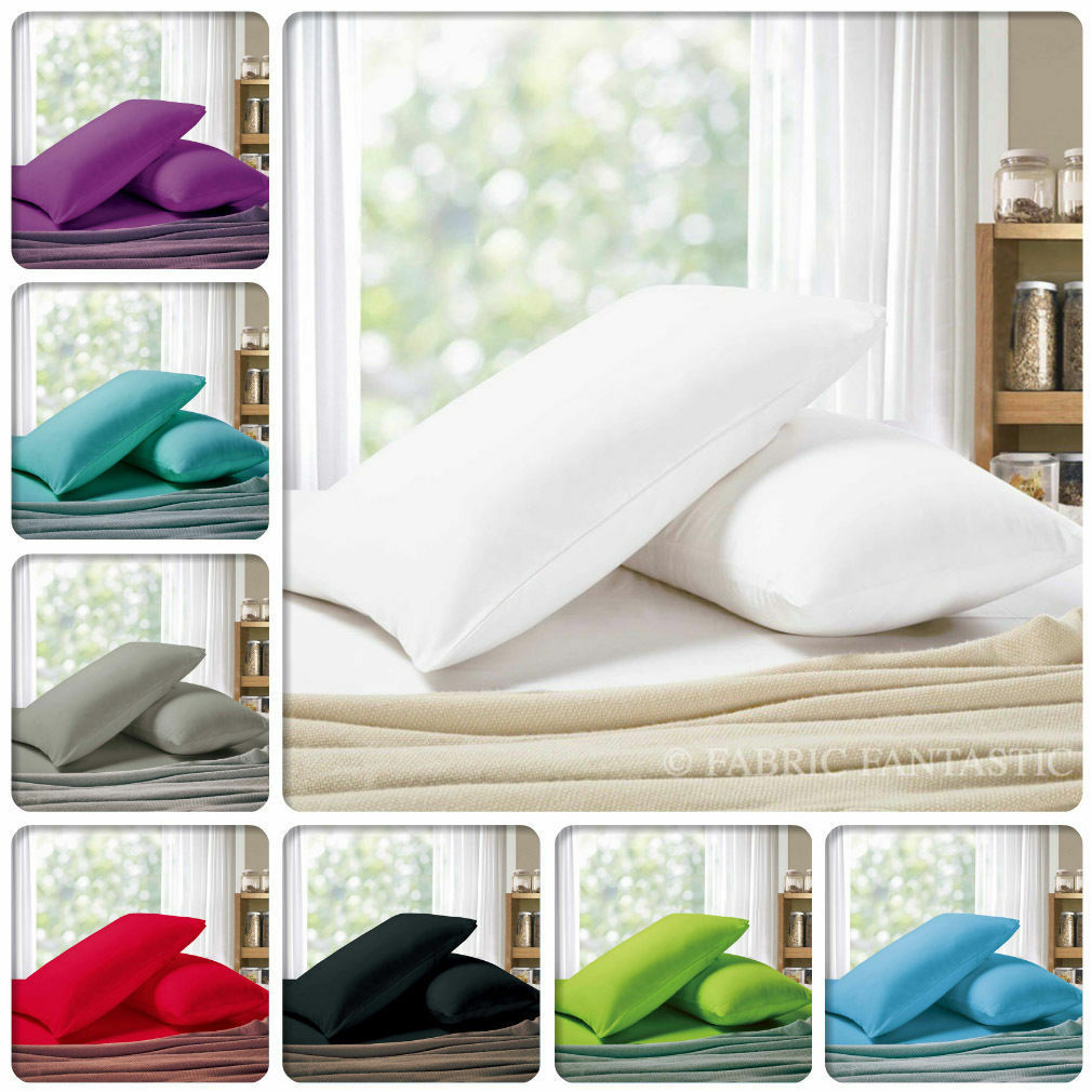 Pair of 1000TC Ultra Soft Deluxe Standard Pillowcases / Pillow Cases