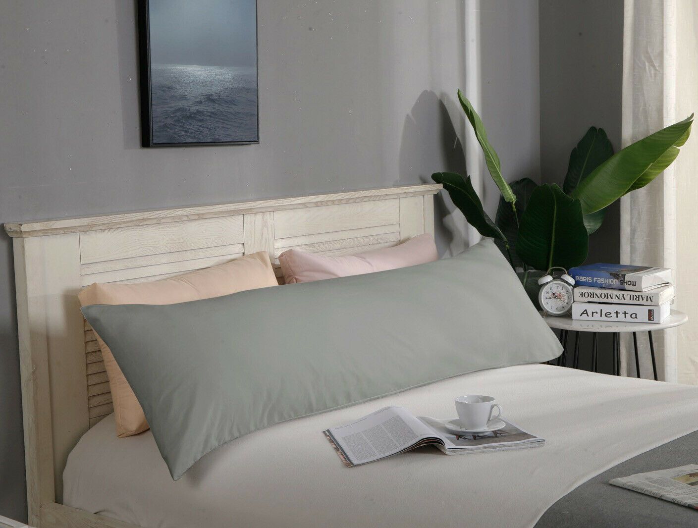1000TC Ultra Soft European/Standard Pillow cases Queen/King Size V Shp/Body Pillowcase