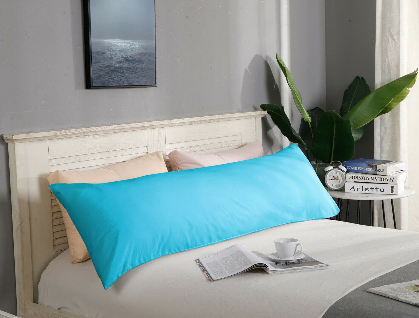 1000TC Ultra Soft European/Standard Pillow cases Queen/King Size V Shp/Body Pillowcase