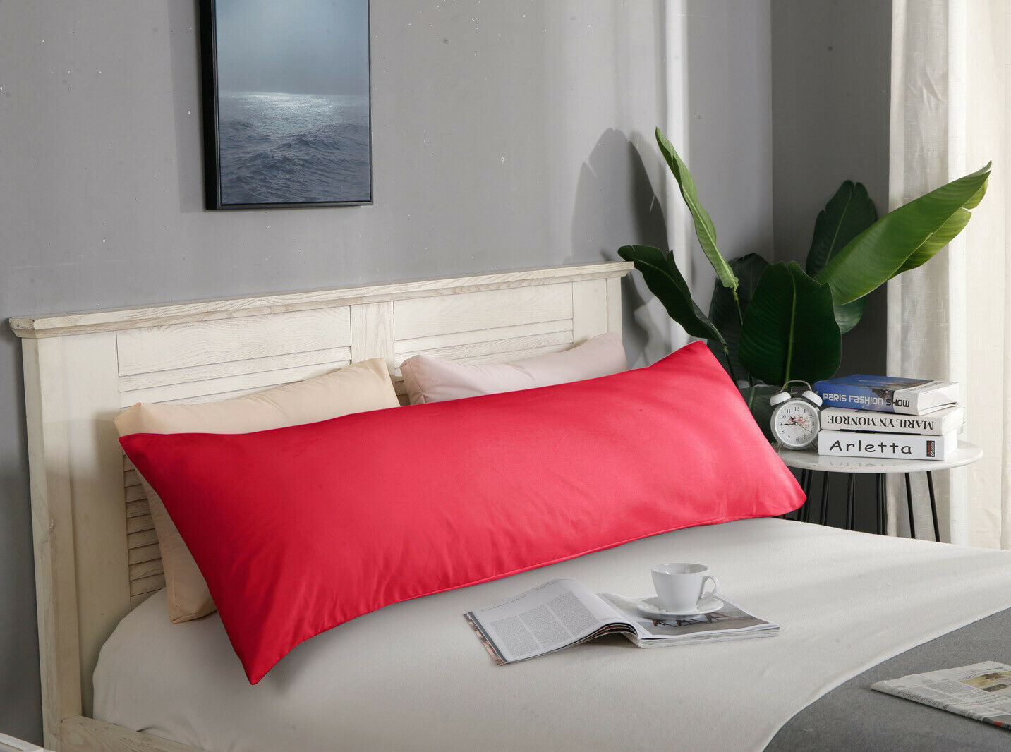 1000TC Ultra Soft European/Standard Pillow cases Queen/King Size V Shp/Body Pillowcase