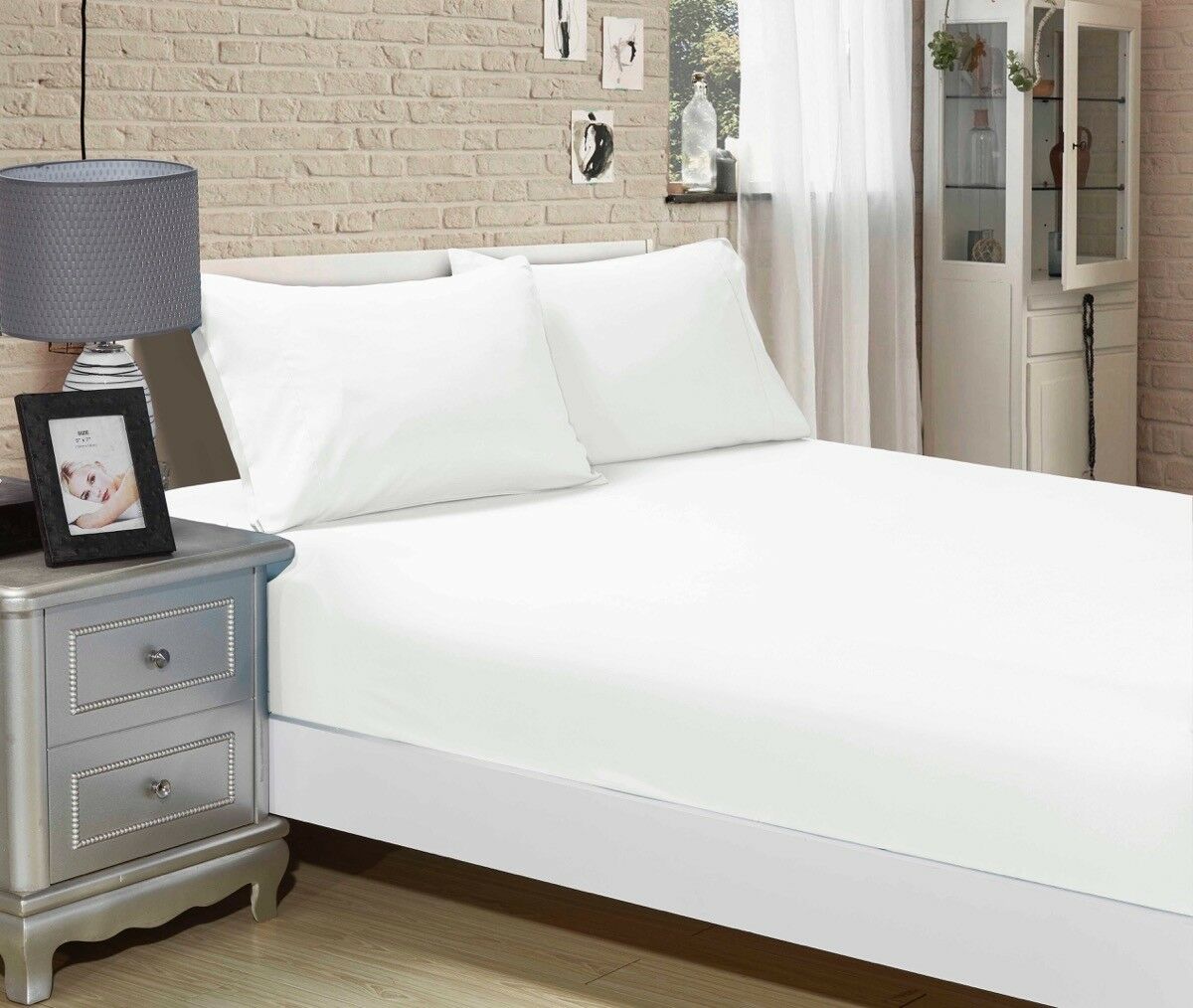 1000TC Ultra Soft FITTED Sheet and Pillowcase Set(No Flat Sheet)Single/Double Queen/King/Super Size Bed