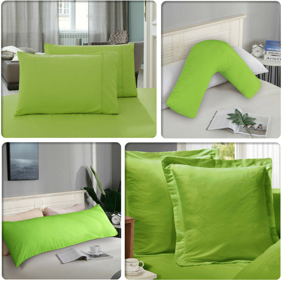 1000TC Ultra Soft European/Standard Pillow cases Queen/King Size V Shp/Body Pillowcase