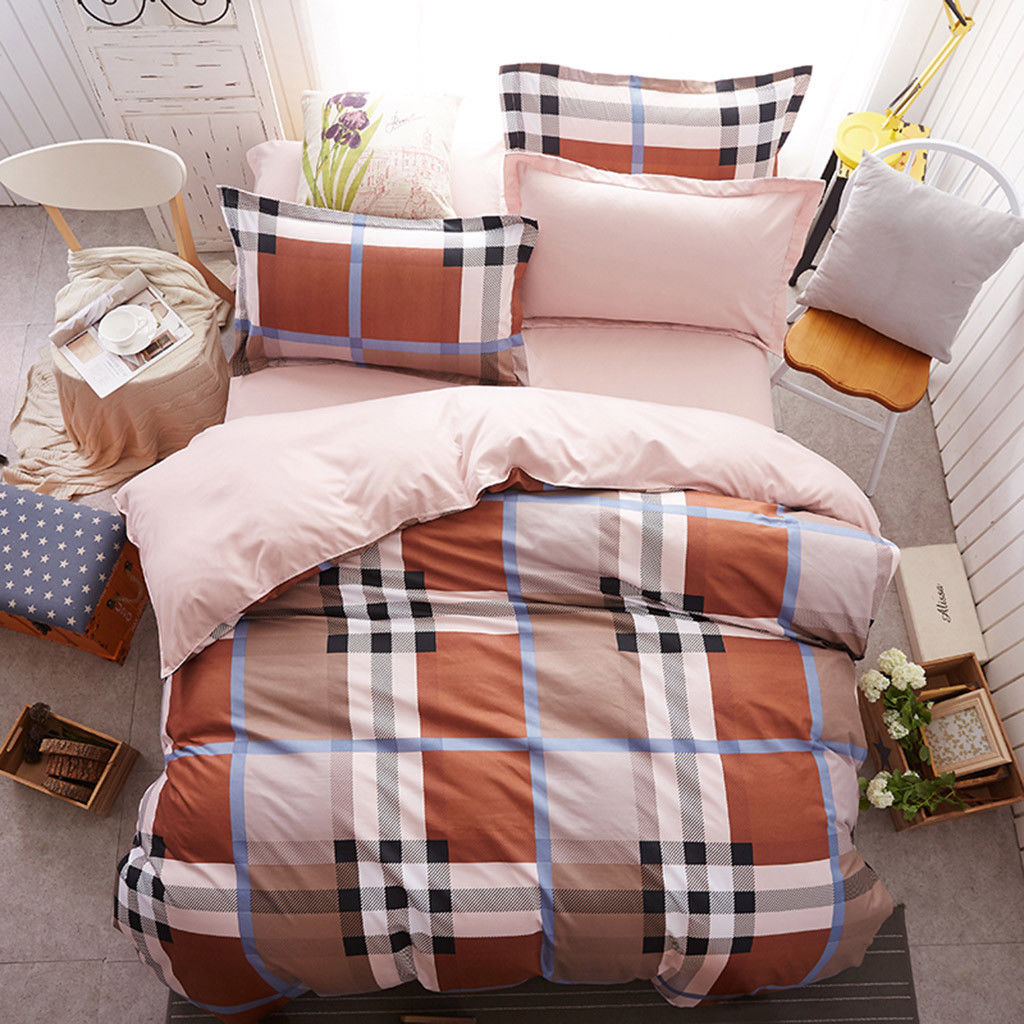Queen/King/SuperKing Size Bed Duvet/Doona/Quilt Cover Set M351