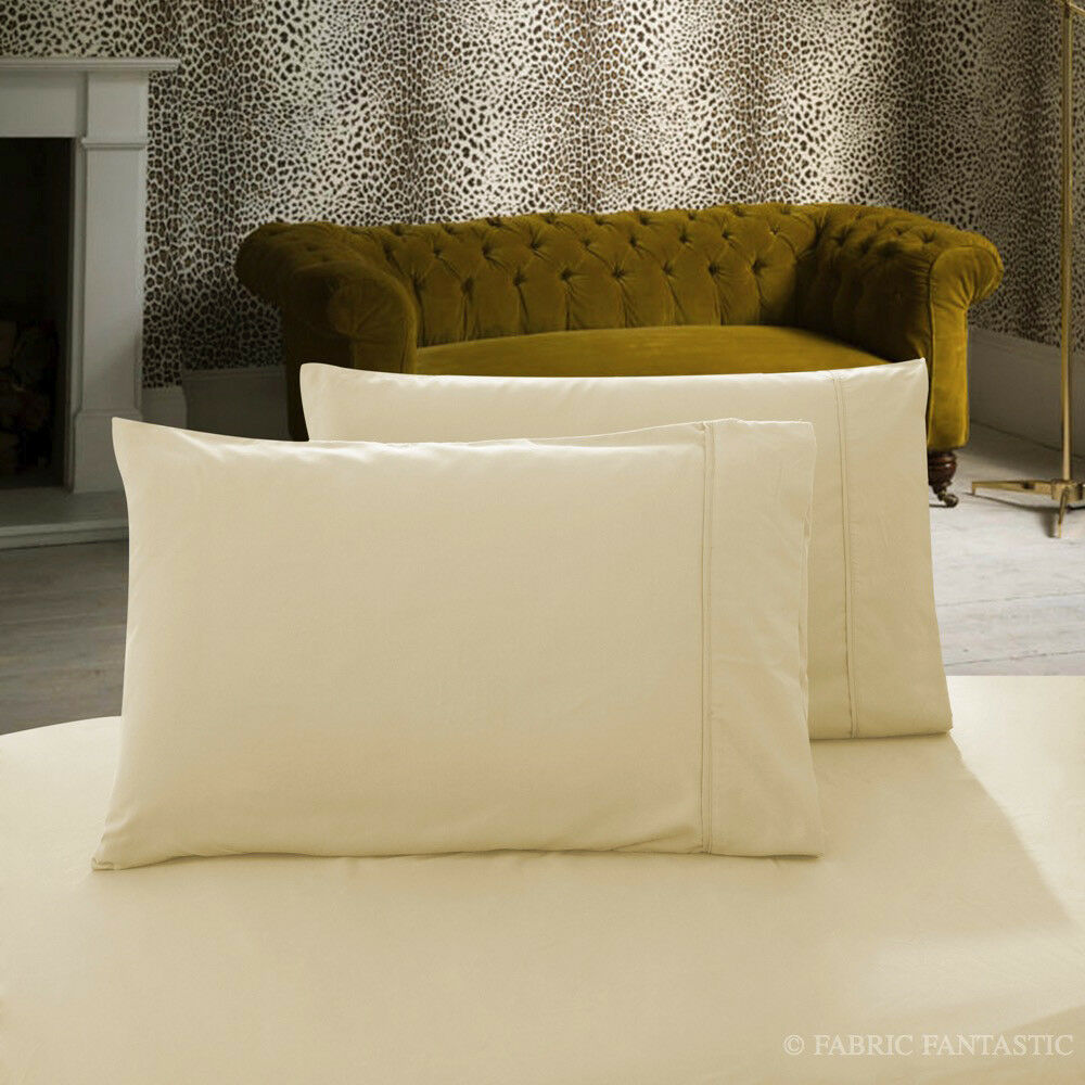 Pair of 1000TC Ultra Soft Deluxe Standard Pillowcases / Pillow Cases