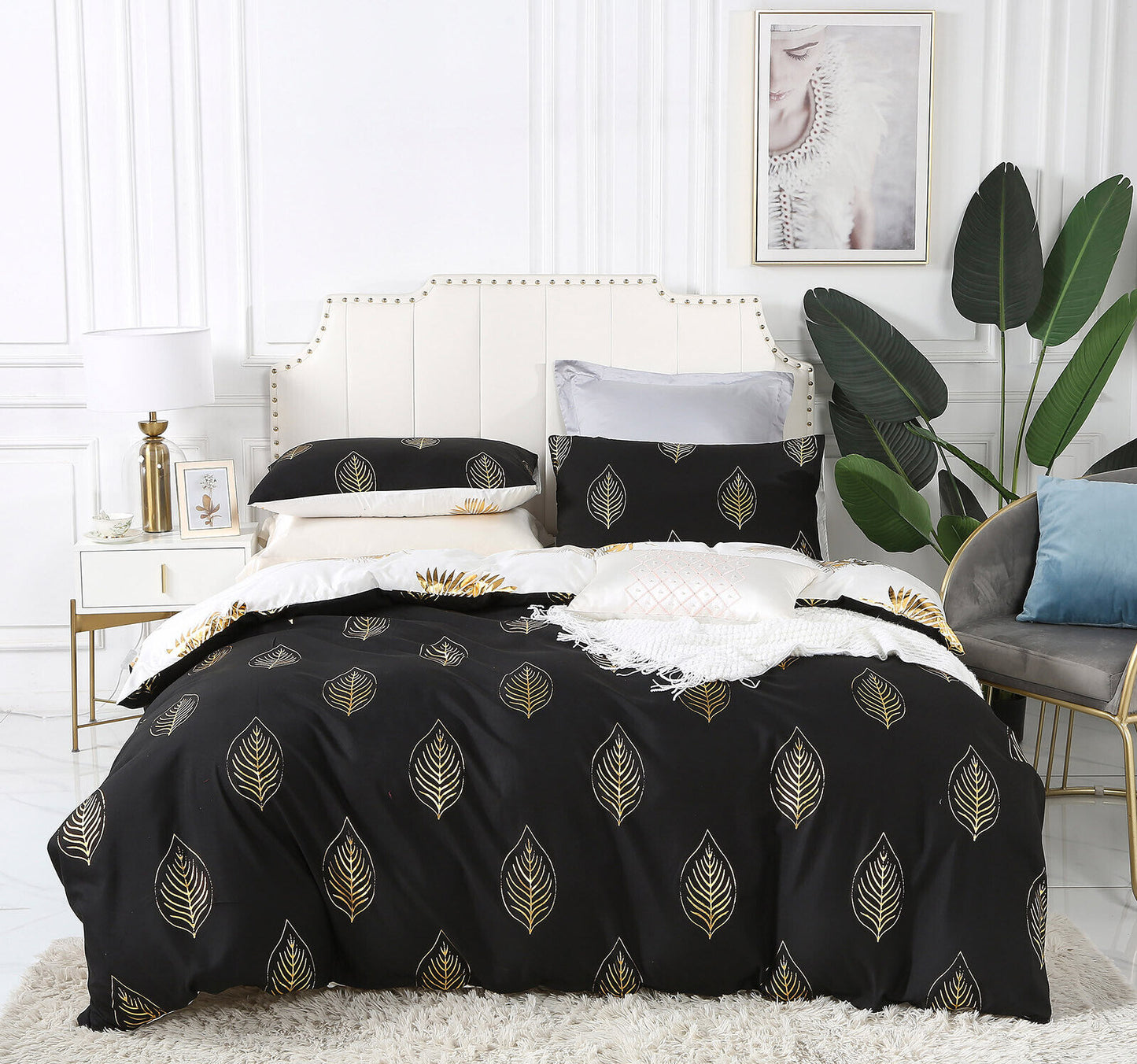 Reversible Queen/King/Super King Size Bed Doona/Duvet/Quilt Cover Pillowcase Set Collection