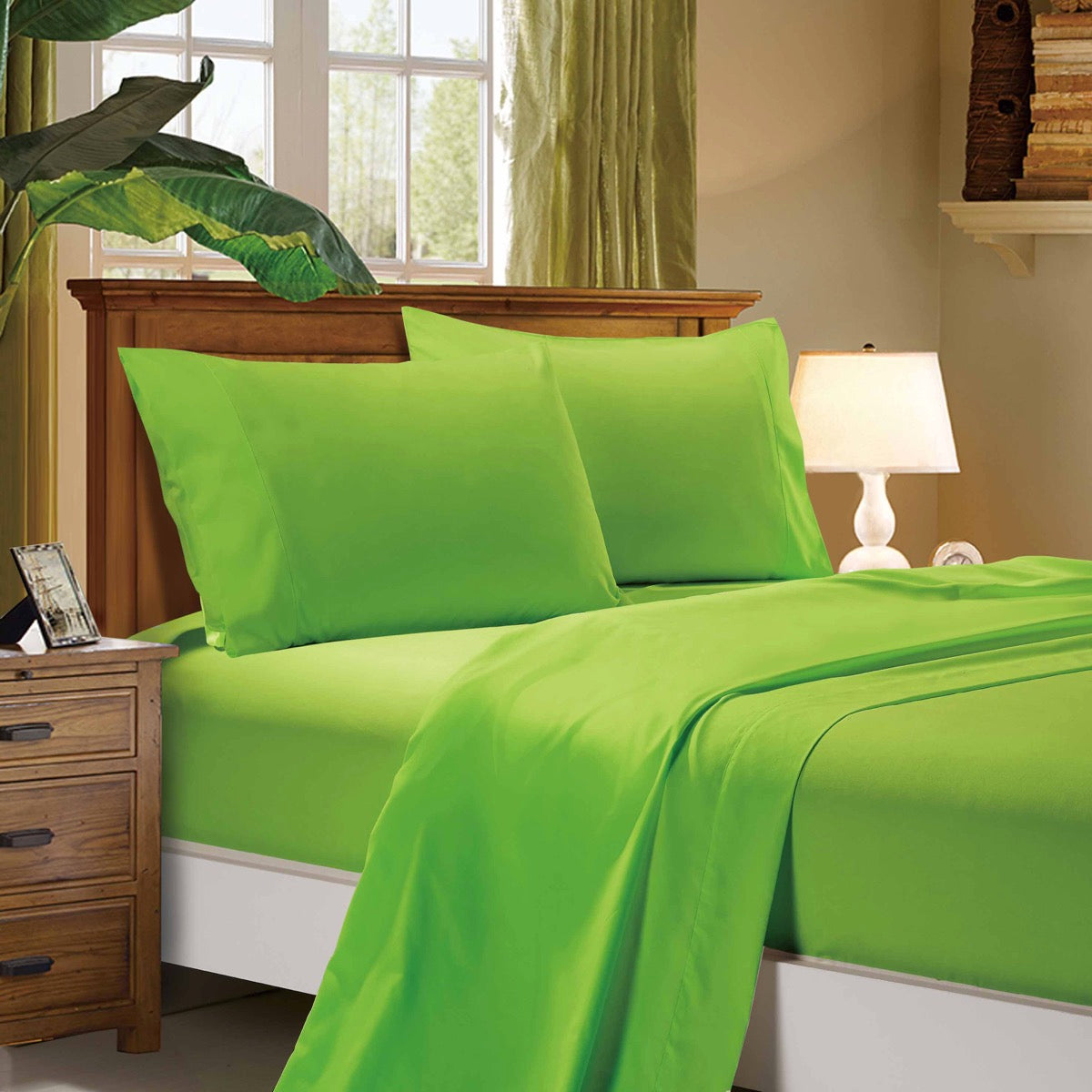 1000TC Ultra Soft Flat & Fitted Sheet Set Single/Double Queen/King/Super King Size Bed