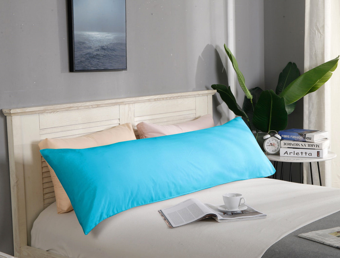 1000TC Ultra Soft Body Pillowcase 48cm x 150cm - Long Pillow case