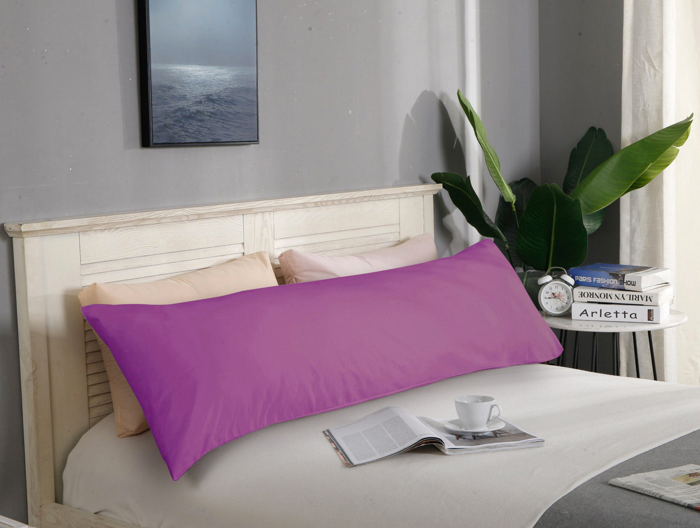 1000TC Ultra Soft Body Pillowcase 48cm x 150cm - Long Pillow case