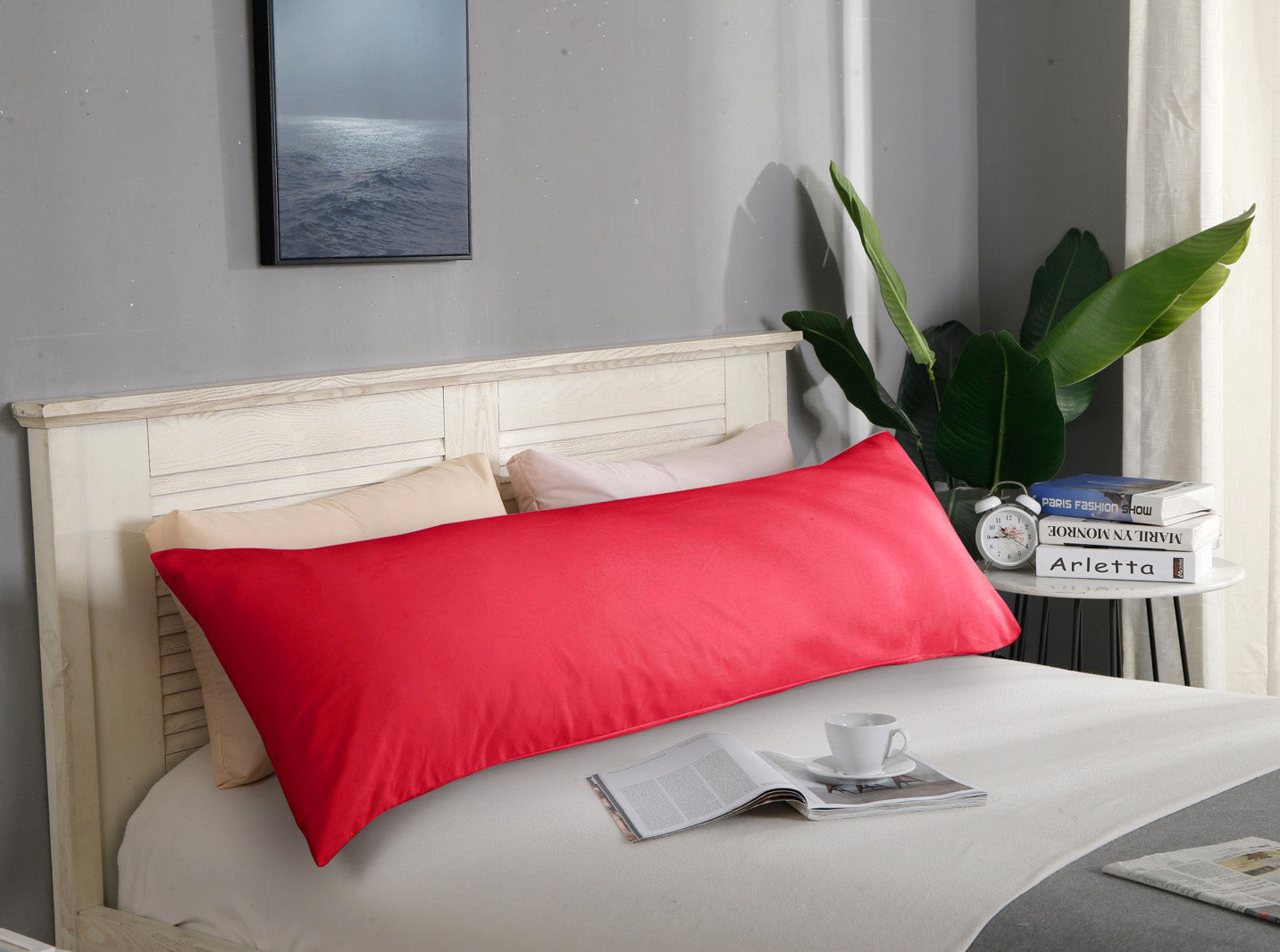 1000TC Ultra Soft Body Pillowcase 48cm x 150cm - Long Pillow case