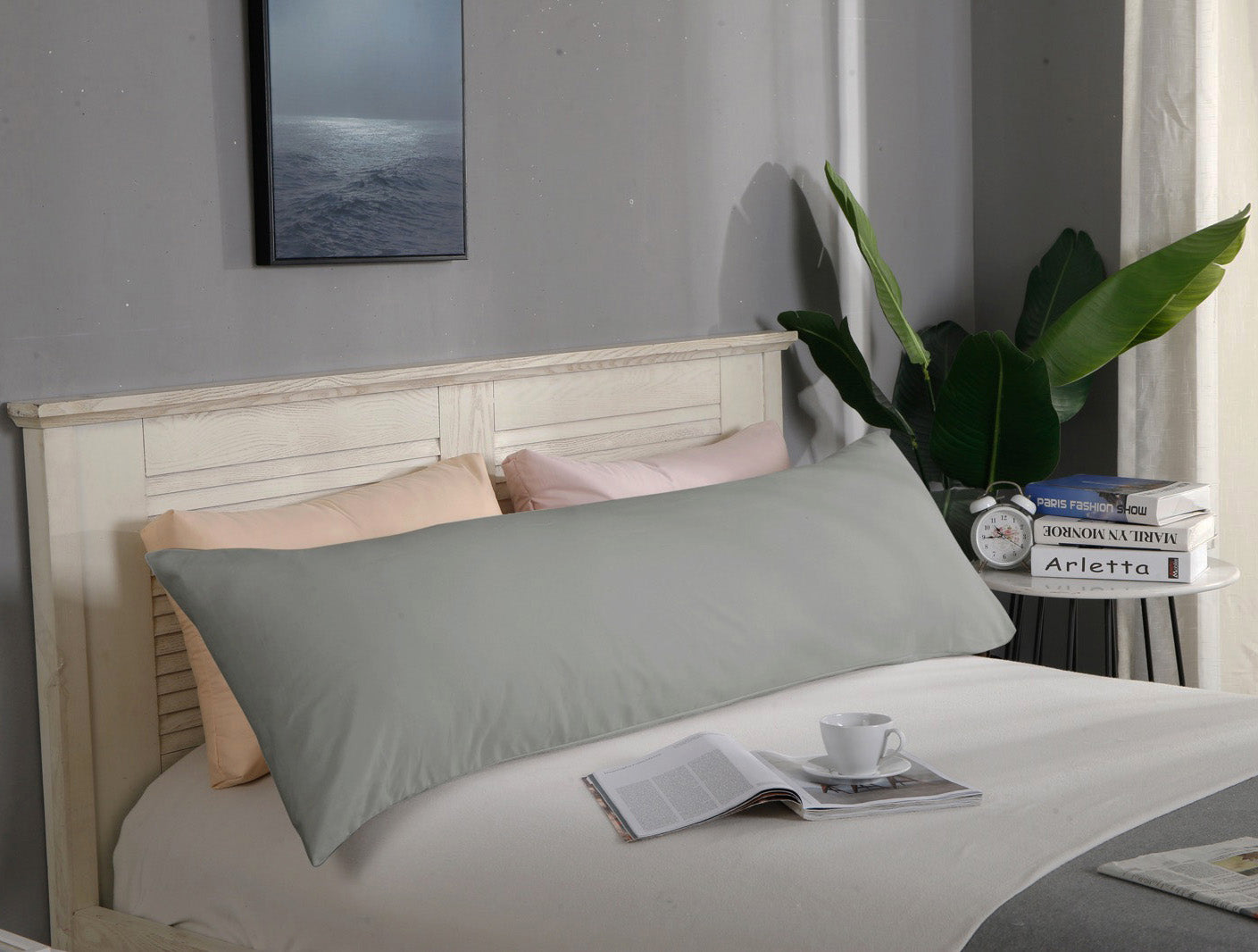 1000TC Ultra Soft Body Pillowcase 48cm x 150cm - Long Pillow case