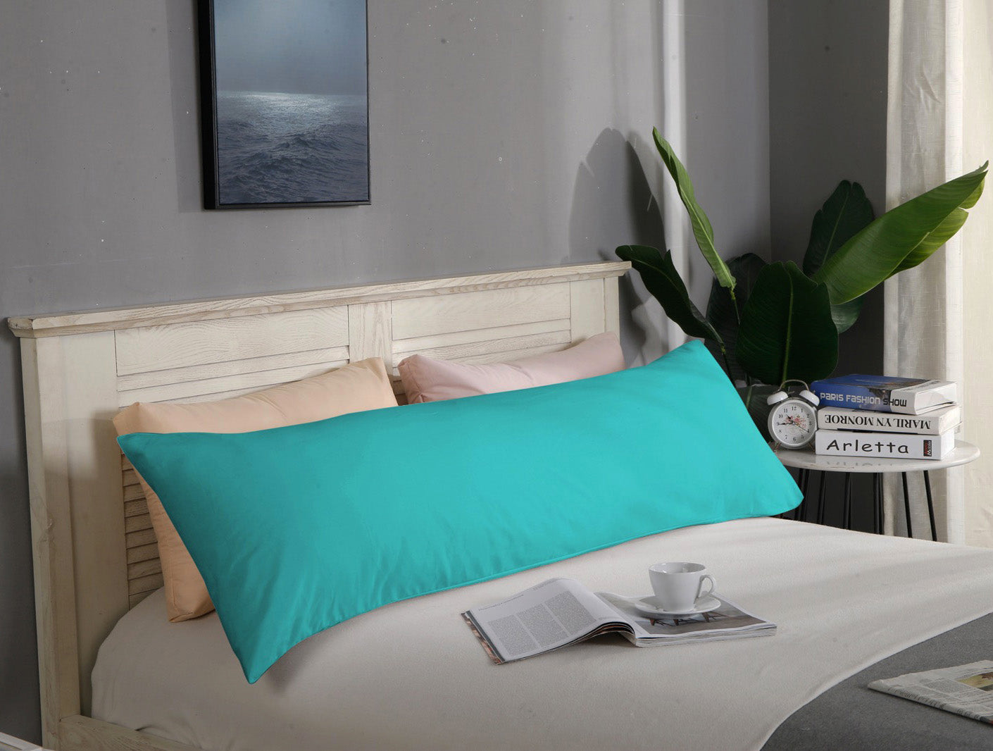 1000TC Ultra Soft Body Pillowcase 48cm x 150cm - Long Pillow case