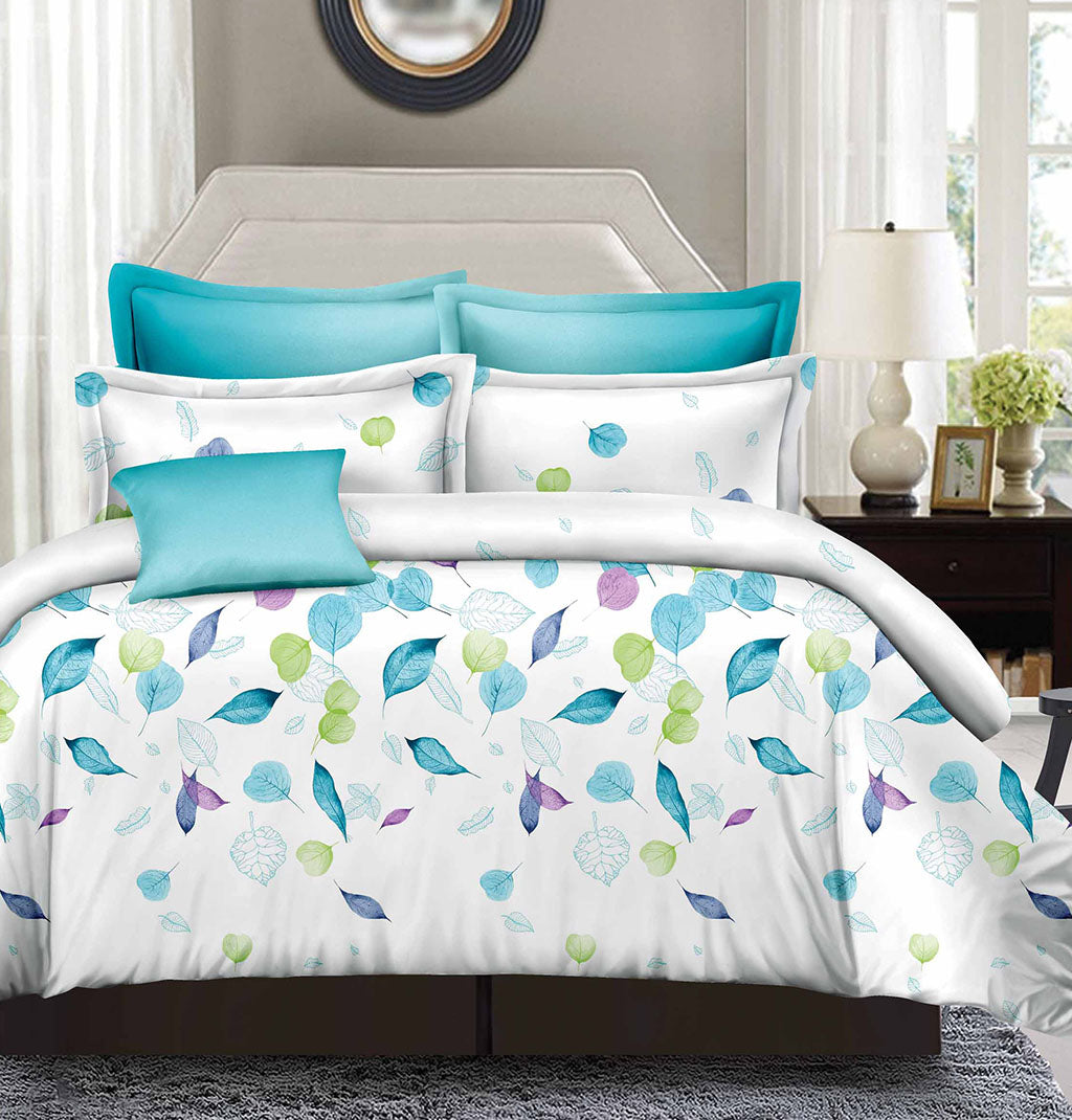 LEAVES Duvet/Doona/Quilt Cover Set Queen/King/Super King Size Bed M320