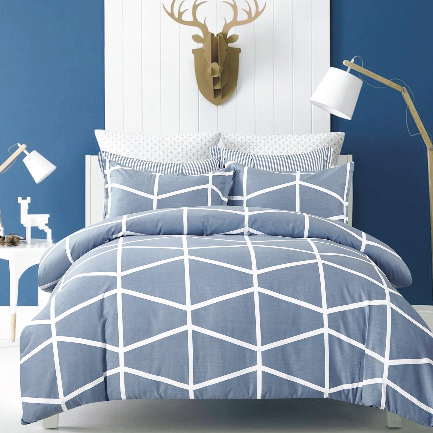 Meko Queen/King/SuperKing Size Bed Duvet/Doona/Quilt Cover Set