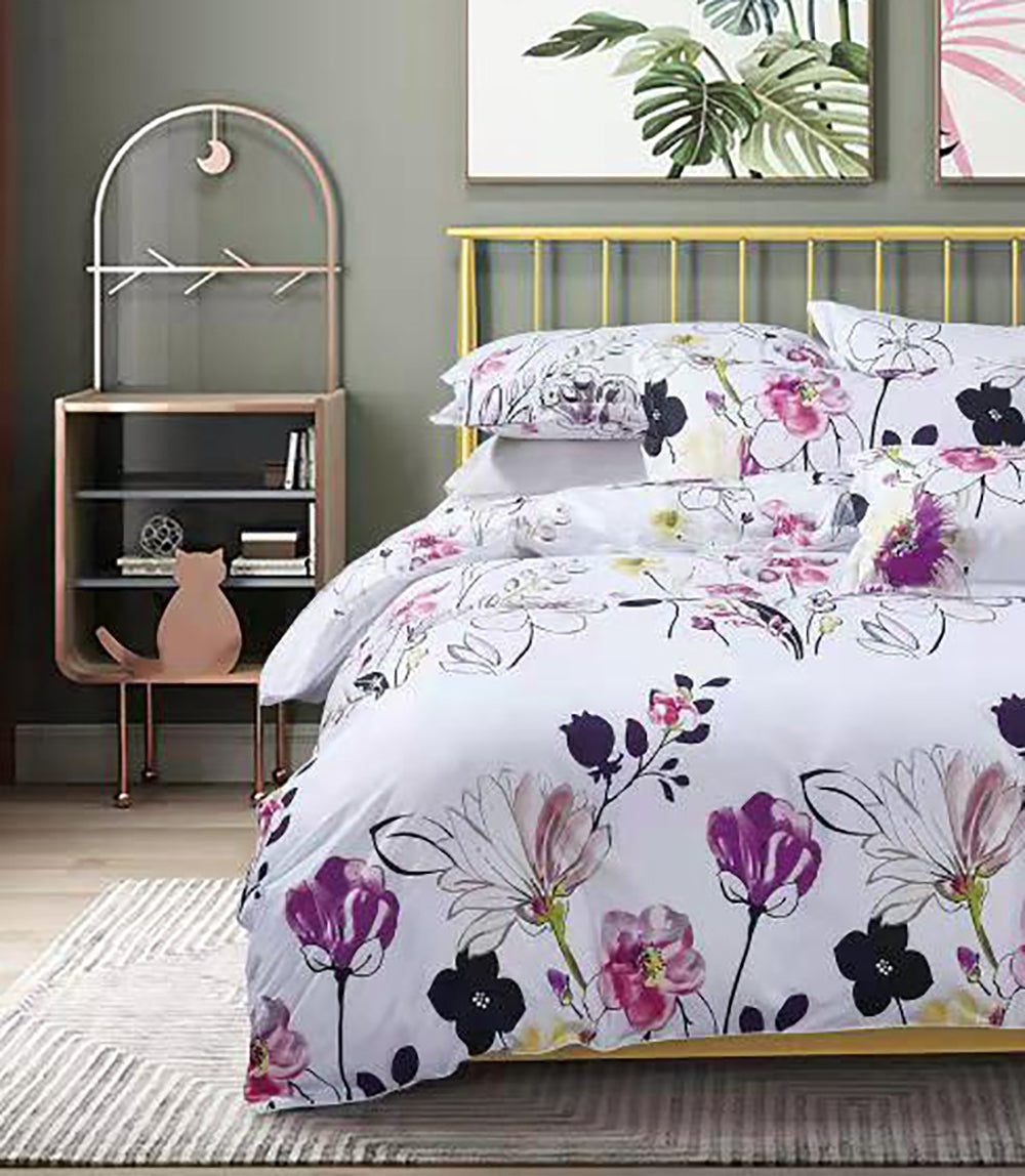Bloom Queen / King / Super King Size Bed Duvet / Doona / Quilt Cover Set M376
