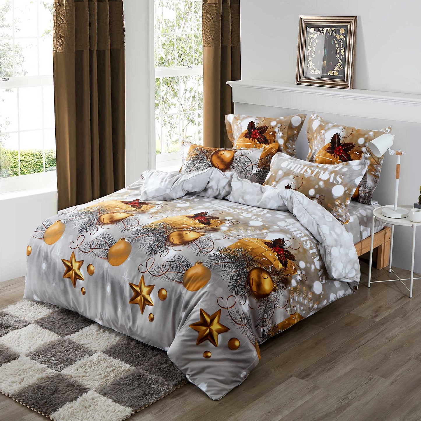 Christmas Gift Duvet/Doona/Quilt Cover Set Queen/King/Super King Size Bed