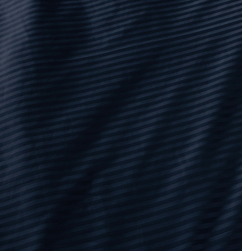 1000TC Ultra Soft Striped Duvet/Doona/Quilt Cover Set Queen/King/Super King Size-Midnight Blue
