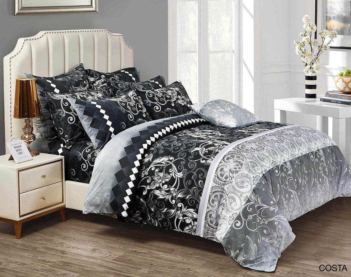 Elegant Doube/Queen King/Super King Size Bed Doona/Duvet/Quilt Cover Set Collection