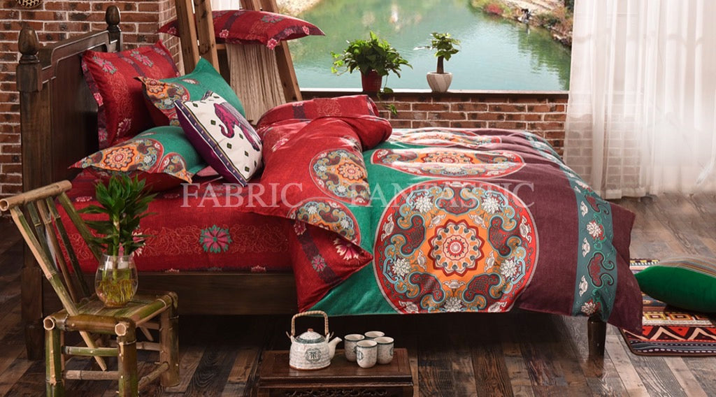 Artistic Quilt Cover Set -Queen Size-M235