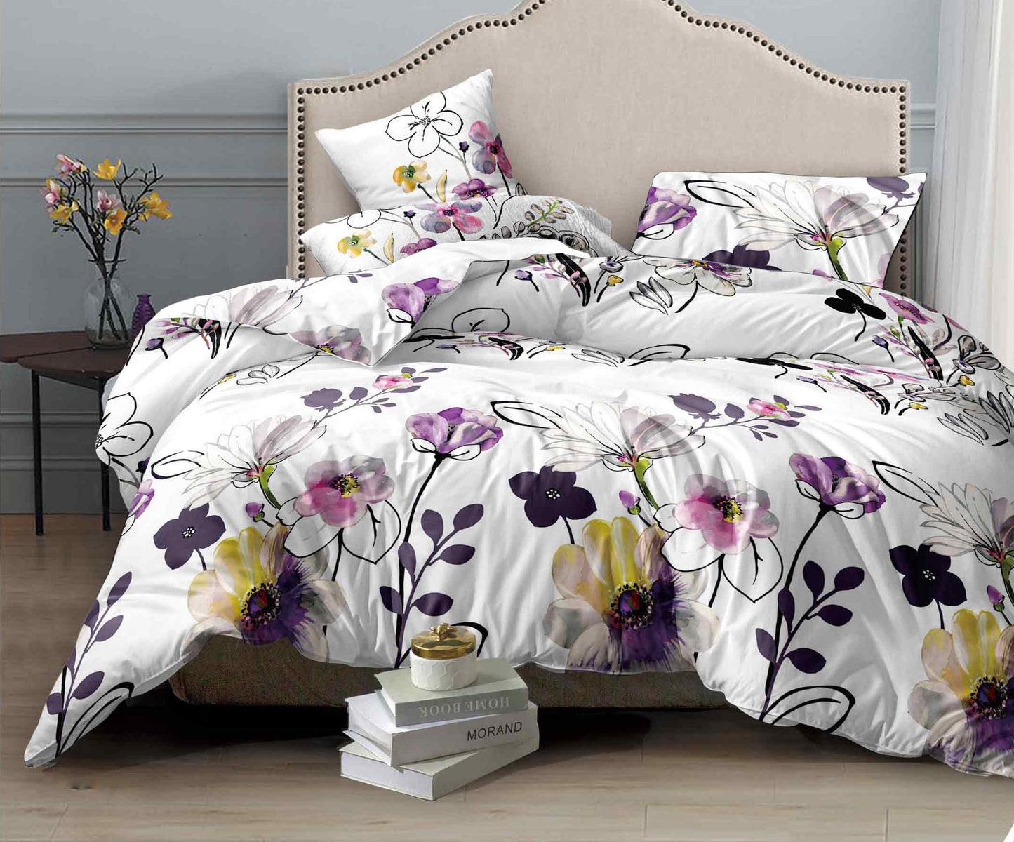 Bloom Queen / King / Super King Size Bed Duvet / Doona / Quilt Cover Set M376