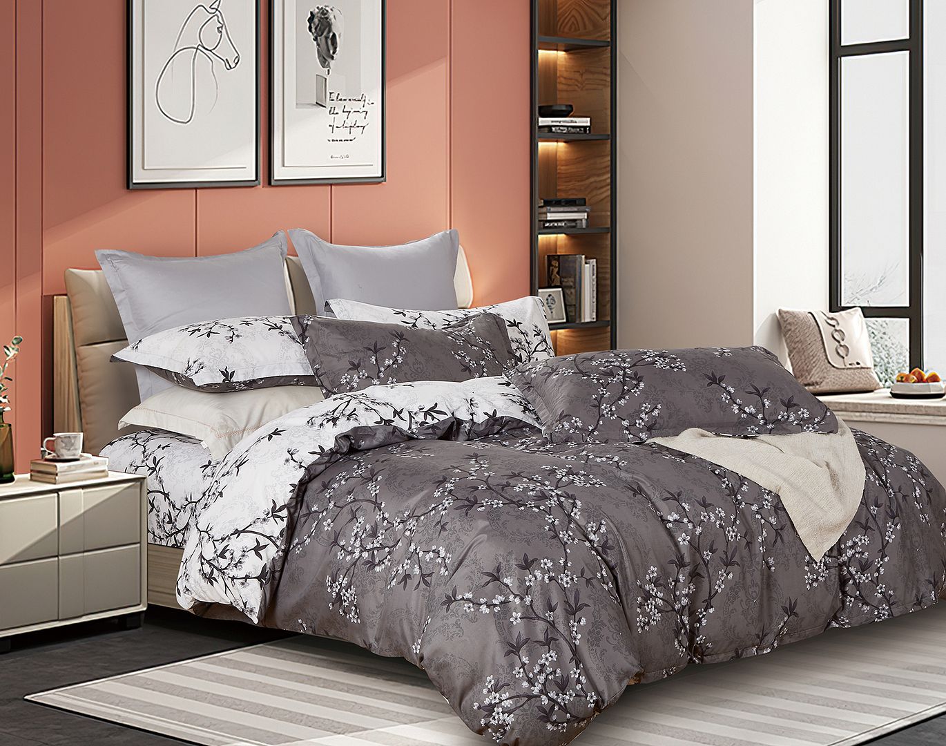 Iyanu Duvet Cover/Quilt Cover Set (Queen/King/Super King Size Bed)