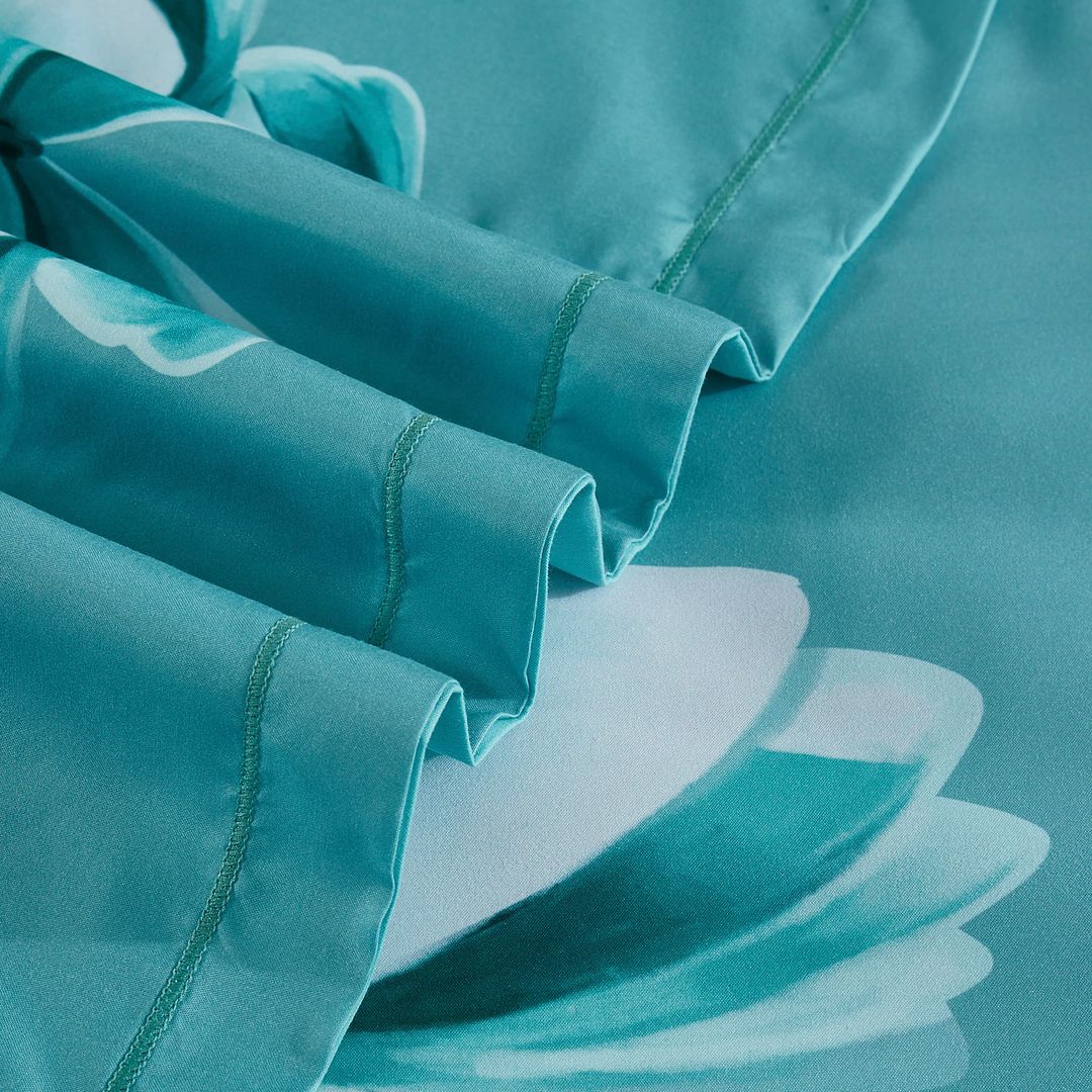 Butterfly Green Quilt/Duvet Cover Set (Queen/King/Super King Size)