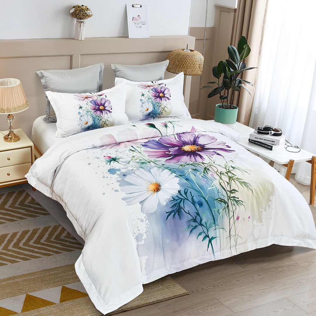 Marrea Floral Quilt/Duvet Cover Set (Queen/King/Super King Size)