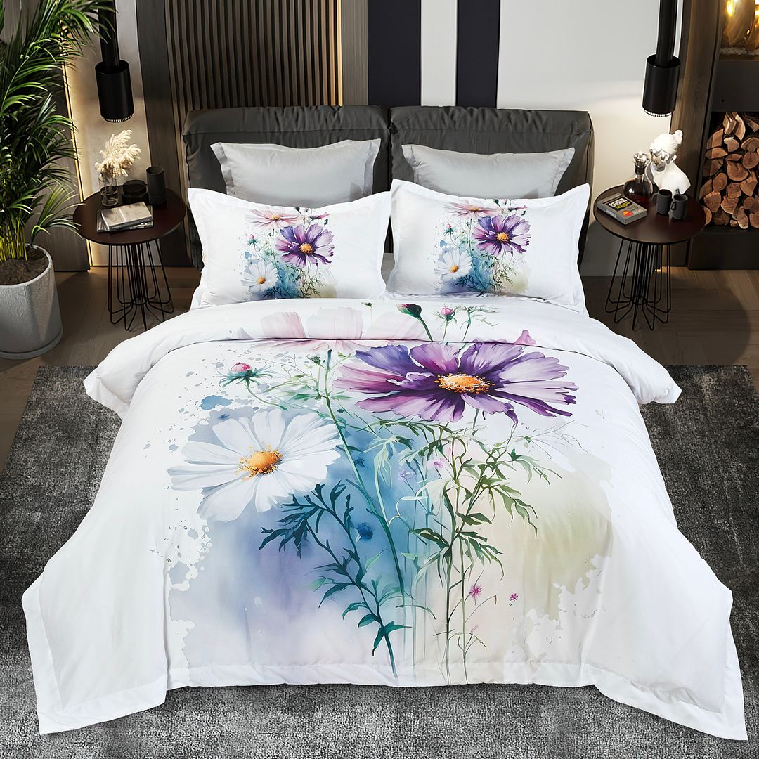 Marrea Floral Quilt/Duvet Cover Set (Queen/King/Super King Size)