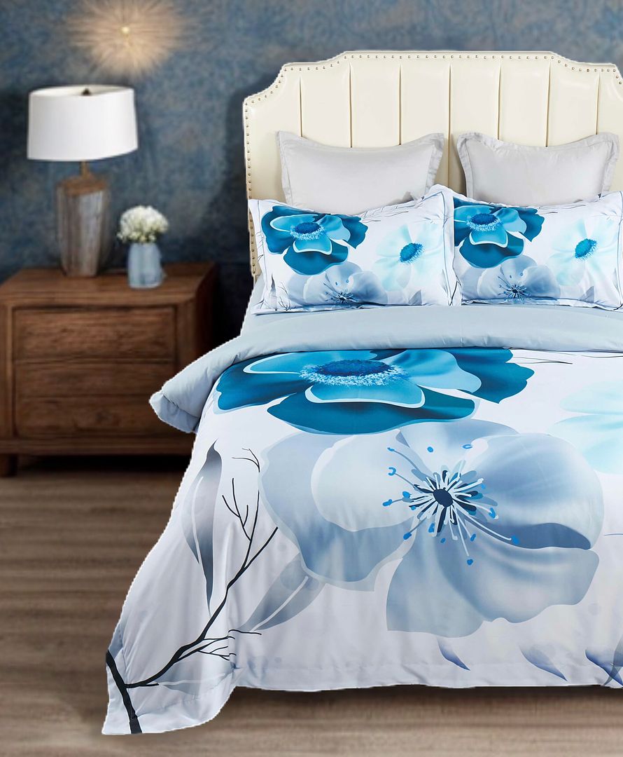 Julieta Floral Quilt/Duvet Cover Set (Queen/King/Super King Size)